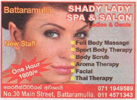 Shady Lady Spa Salon Battaramulla Colombofun