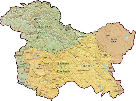Kashmir Map Map Of Kashmir Map Of Jammu Kashmir