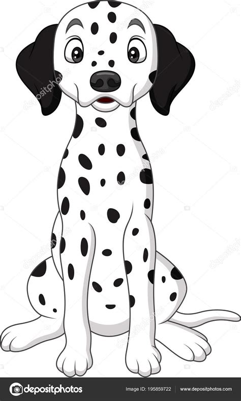 Cartoon Cute Dalmatian Dog Stock Vector Image By ©tigatelu 195859722