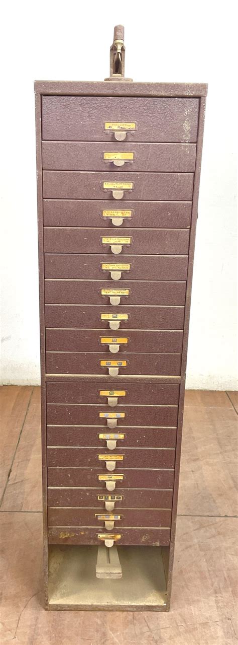 Lot Germanow Simon Crystal Stamping Cabinet