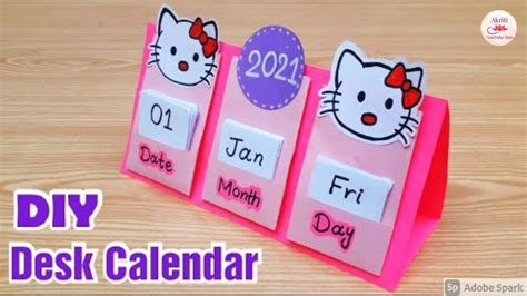 How To Make Desk Calendar 2022diy Calendarhandmade Desk Calendar
