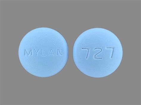 Pill Finder 727 Mylan Blue Round