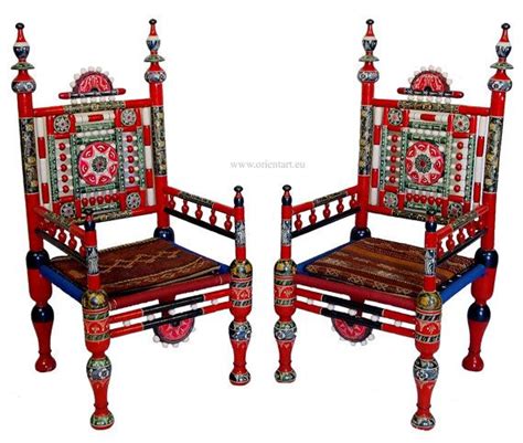 Imagine your living room with a wooden carved maharaja jhula for home or antique looking carved chairs set or a bajot with flower pot. traditional Punjabi tribal cedar wood Wedding chairs Pakistan india in 2020 | Traditional chairs ...