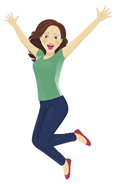 Royalty Free Jump For Joy Clip Art Vector Images And Illustrations Istock