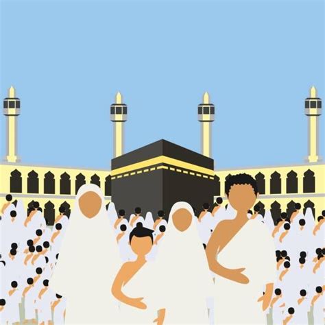 Muslim Pilgrims Perform Hajj Umrah Pilgrimage To Mecca Around Kaaba