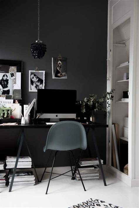 My Dark Grey Home Office In Copenhagen — House Of Valentina Gray Home