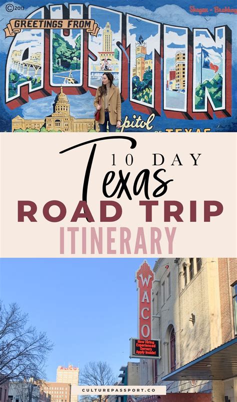 Texas Road Trip Itinerary Road Trip Itinerary Texas Roadtrip Trip