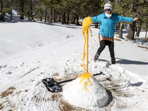 How To Build A Snow Volcano Outthere Colorado Volcano For Kids