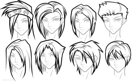 Anime Male Hairstyles Tutorial K7off