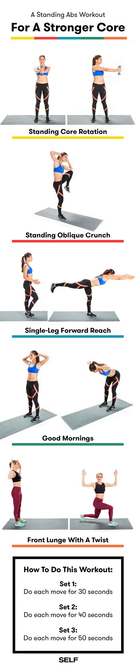 The Standing Abs Workout For A Strong Firm Core Standing Abs Standing Ab Exercises Abs Workout