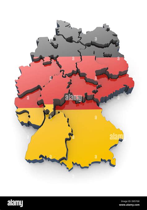 Karte Von Deutschland Stockfotografie Alamy