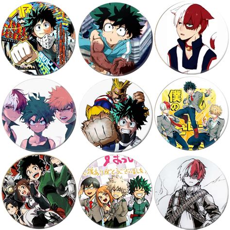 1pcs Anime My Hero Academia Cosplay Badge Cartoon Boku No Hero Academia