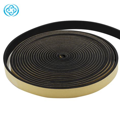rectangle epdm foam rubber seal strip with adhesive back qingdao yotile rubber and plastic co ltd