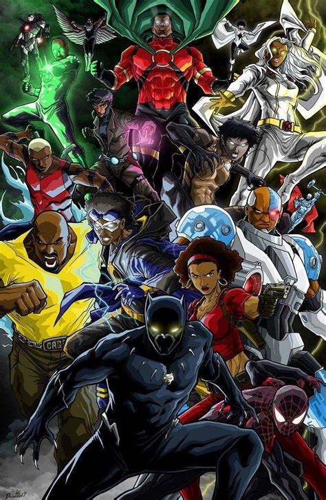 Black Never Looked So Good Superhero Art Marvel Comics Art Black Comics