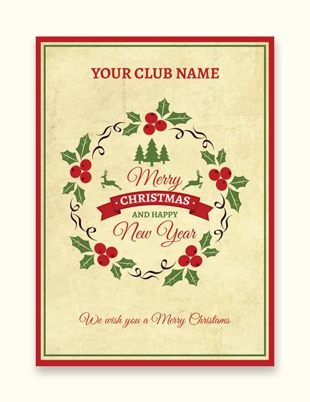 44 Free Greeting Card Templates In Microsoft Word Doc