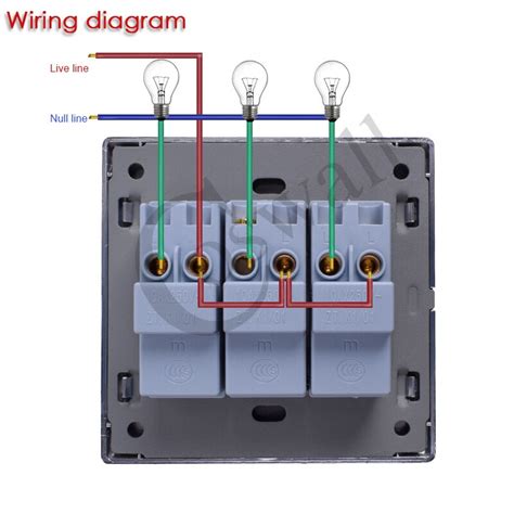 3 Gang 1 Way Light Switch Wiring Diagram Inspired Wiring