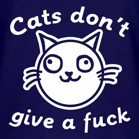 Cats Don T Give A Fuck V Neck T Shirt By Chargrilled