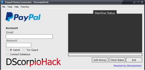 And simplest hacks that is being used by many people these days, the user who needs money on urgent basis can use this generator. Paypal Money Generator 2019 Updated Version - DScorpioHack - Money Adders, Money Generators ...