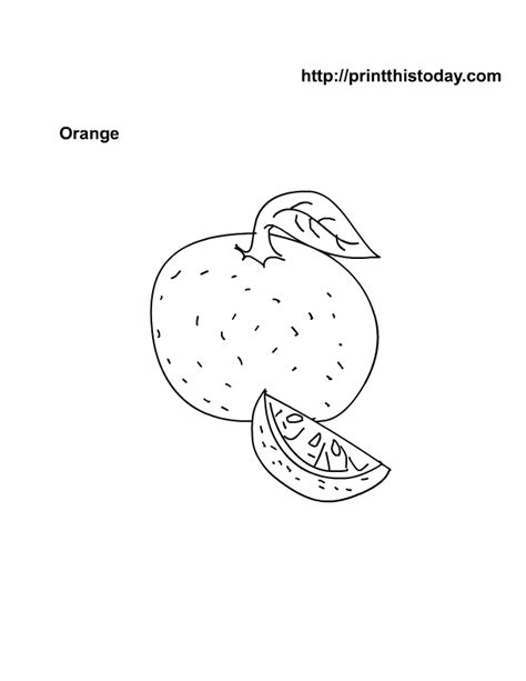 Free Printable Fruits Coloring Pages
