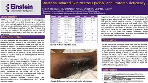 Fabian Rodriguez Pas 7 Warfarin Induced Skin Necrosis And Protein S