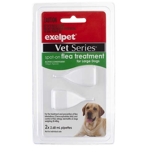Exelpet Vet Series Spot On Flea Treatment 2 Pack Large Dogs Big W