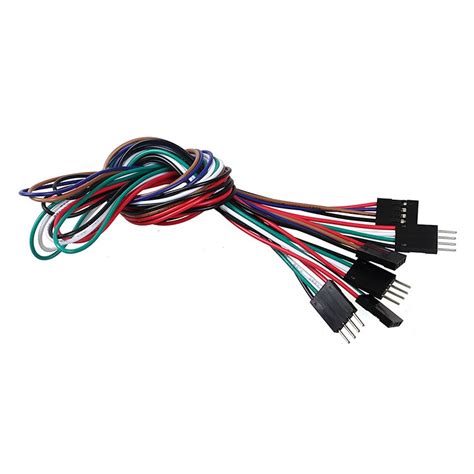 dupont line 4p 50cm long wire male female color cable 2 54 pitch in wiring harness from home