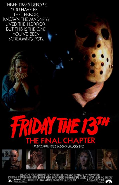 Friday The 13th The Final Chapter 1984 Poster Us 10241583px