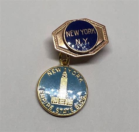 Empire State Pin Vintage New York Pin Etsy Vintage New York Pin