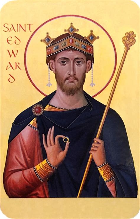 St Edward The Confessor Icon Prayer Card Westminster Abbey Shop
