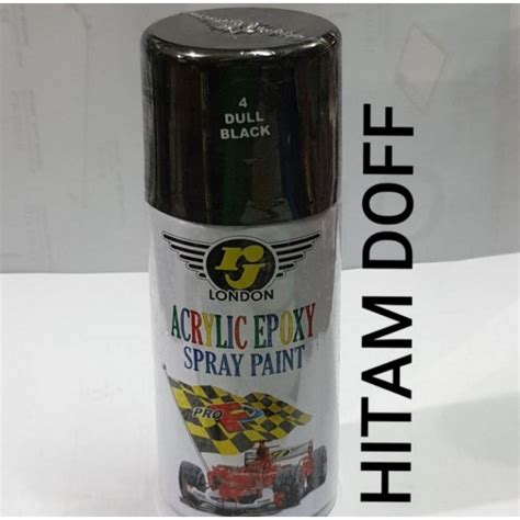 Jual Pilox Rj London Diton Hitam Doff Dull Black 4 Acrylic Epoxy Spray