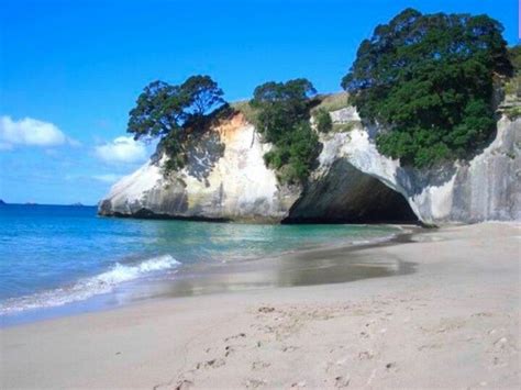 Walk Along The Cathedral Cove Beach Filming Location Of The Chronicles