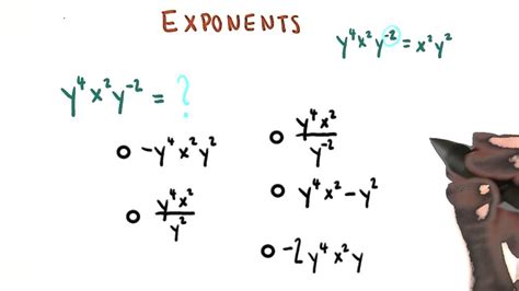 Negative Exponents College Algebra Youtube