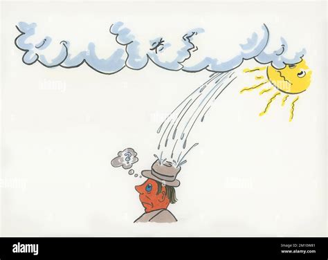 Unpredictable weather cartoon hi-res stock photography and images - Alamy