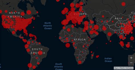 Mapa interativo mostra casos de coronavírus em tempo real pelo mundo