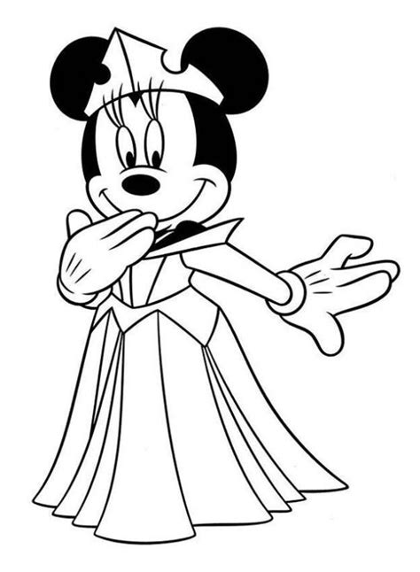 Mewarnai Gambar Minnie Mouse