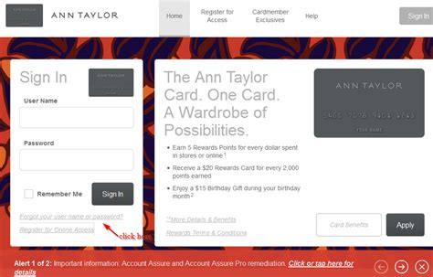 Maybe you would like to learn more about one of these? Ann Taylor Credit Card Online Login - CC Bank