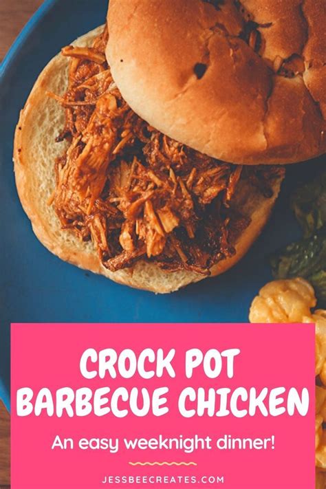 Crock Pot Barbecue Chicken Is A Set It And Forget It Dinner That The