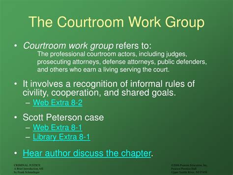 Ppt Chapter 8 The Courtroom Work Group And The Criminal Trial