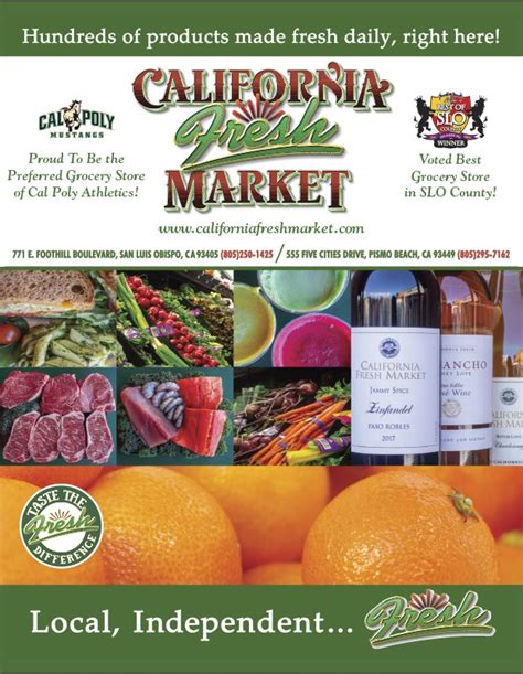 California Fresh Market San Luis Obispo Bakery Bbq Deli