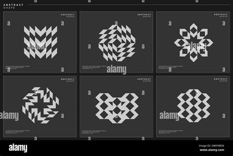 Abstract Stripe Line Logo Design Set Zigzag Lines Abstract Logo Vector