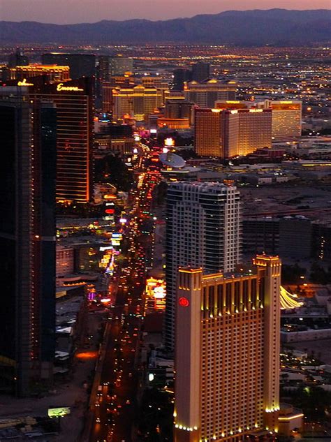 Las Vegas Strip At Dusk From Stratosphere P1070674