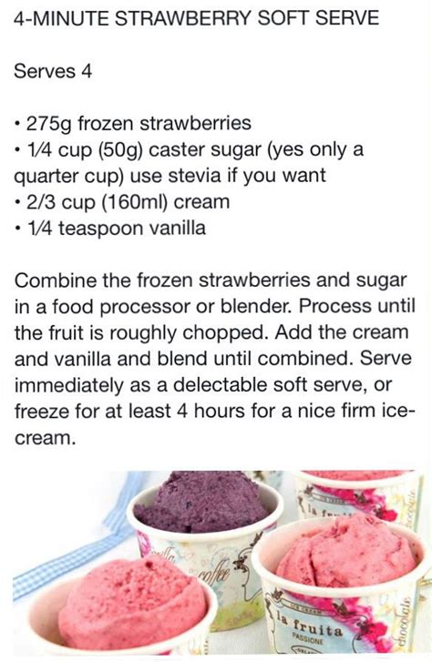 4 Minute Strawberry Soft Serve Raspberry Strawberry Frozen