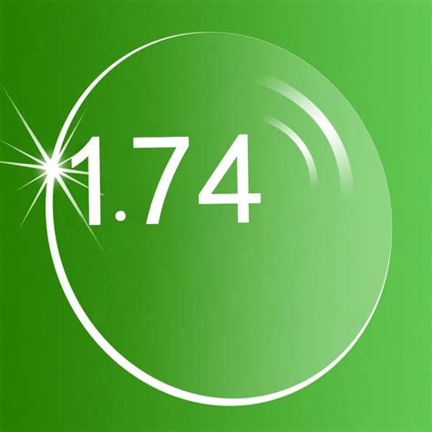 1 74 ultra thin high index single vision aspheric prescription lenses anti scratch clear green