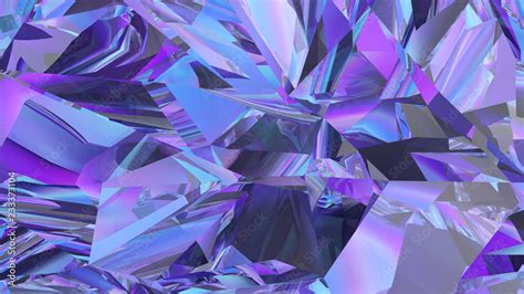 Abstract Crystal Background Radiant Texture Faceted Gem Polygonal