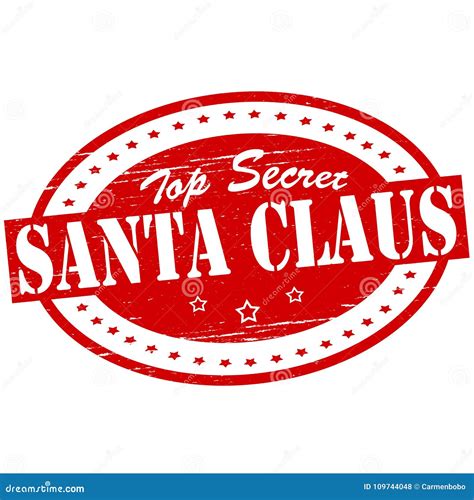 Top Secret Santa Claus Stock Illustration Illustration Of Rectangular