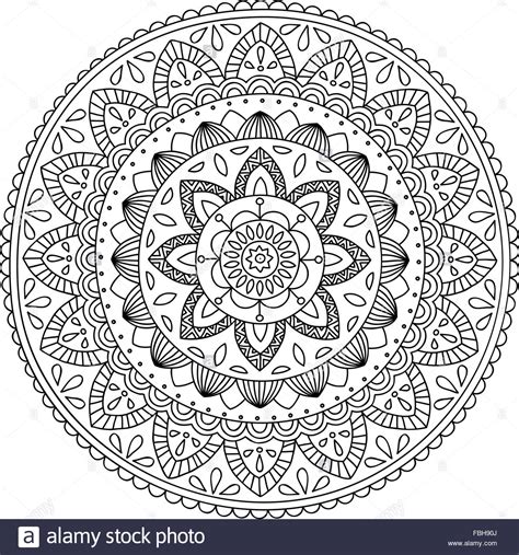 Mandala Coloring Hi Res Stock Photography And Images Alamy