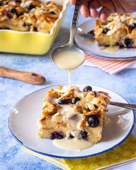 Blueberry Bread Pudding Blue Jean Chef Meredith Laurence Challah