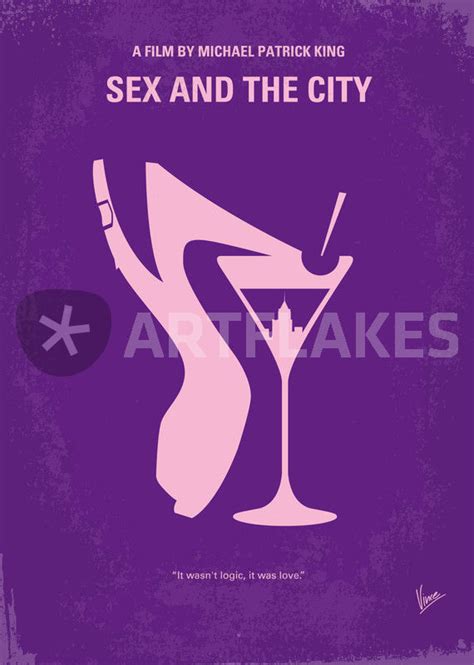 No308 My Sex And The City Minimal Movie Poster Graphic Illustration Art Prints And Posters By