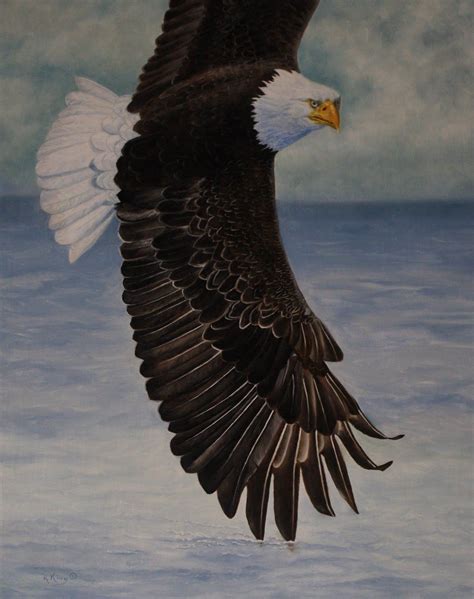 How To Paint A Flying Eagle In Oils Or Acrylic Eagle Painting Canvas