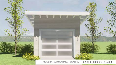 Modern Farm 1 Car Garage Plan By Tyree House Plans